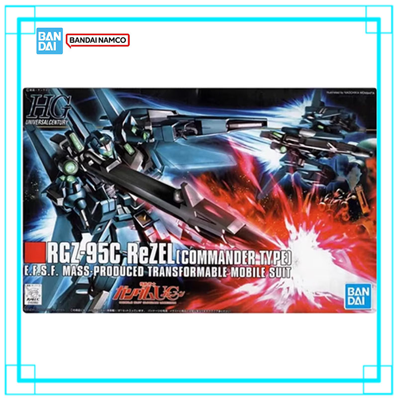 Bandai Model Gundam Hg - ชุดโมเดลกันดั้มของแท้จาก Bandai รุ่น HG RGZ-95C REZEL