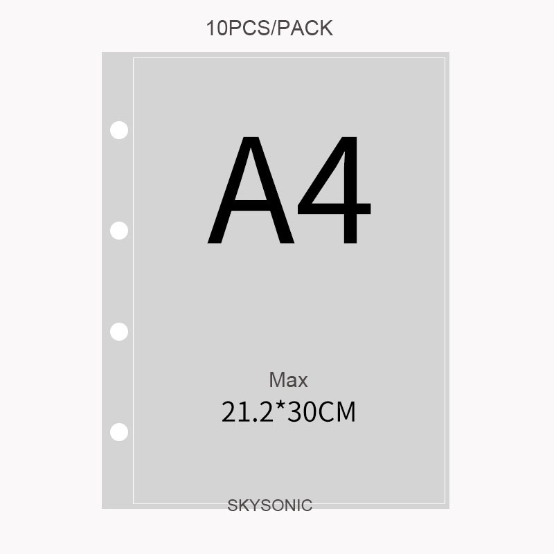 SKYSONIC 10 ชิ้น/เซ็ต A4 Binde - Card Penny Sleeve บทวิจารณ์และราคา