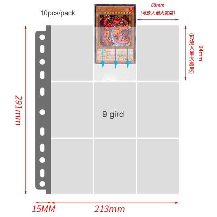 SKYSONIC 10 ชิ้น/เซ็ต A4 Binde - Card Penny Sleeve บทวิจารณ์และราคา