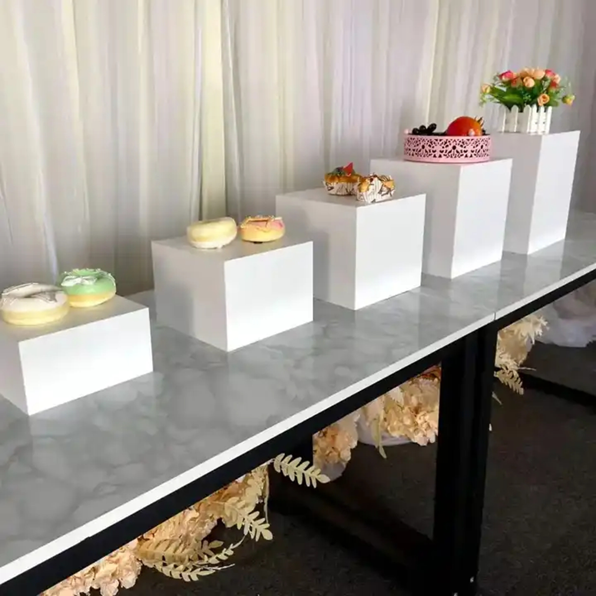 5 ชิ้น/เซ็ต) ตกแต่งโต๊ะขนมหวาน - Display Risers Set บทวิจารณ์และราคา